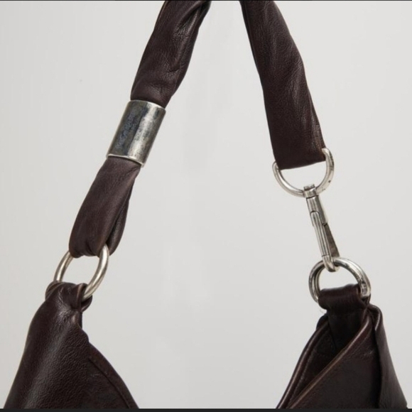 Y2K Yves Saint Laurent St. Tropez YSL Tom Ford Brown Leather Shoulder Handbag - Picture 11 of 17